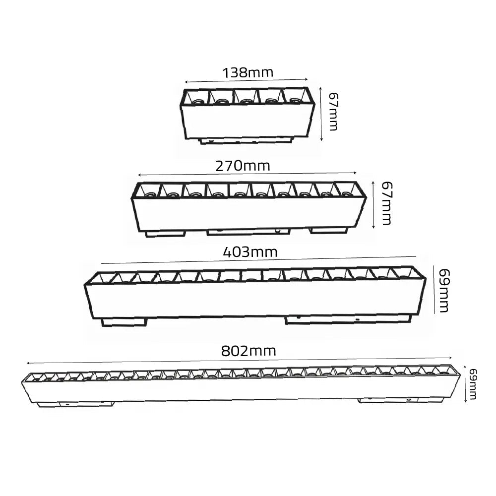 Technical drawing of a rectangular object with dimensions labeled