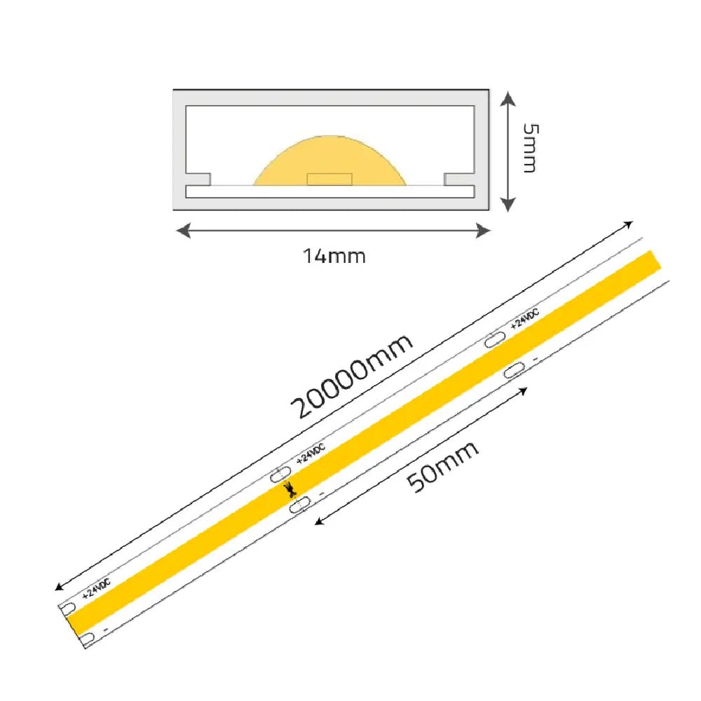 Technical drawing of a yellow rectangular component with dimensions labeled