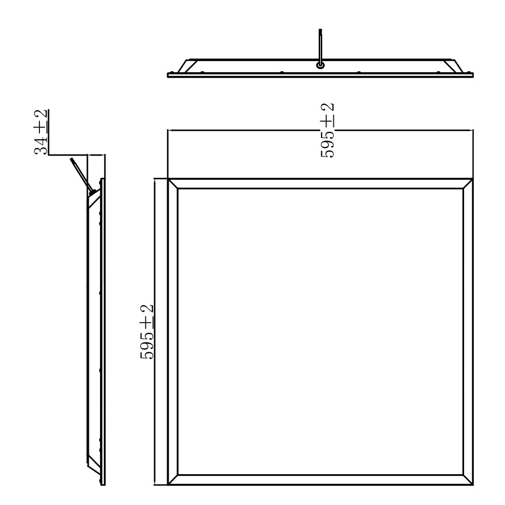 Smart Panel Light 60*60cm 24V 48W & Mobile App Controlled (UTL-RB48W)