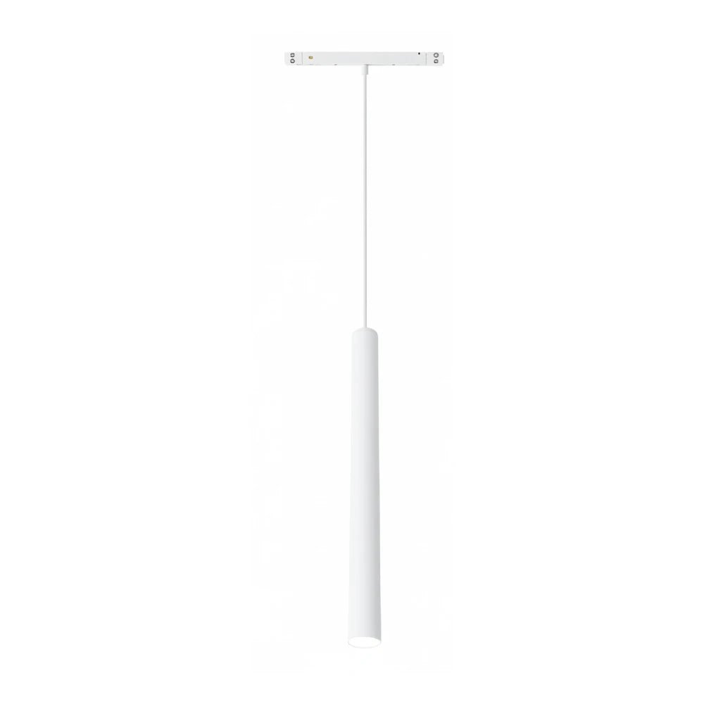 White pendant light on a white background