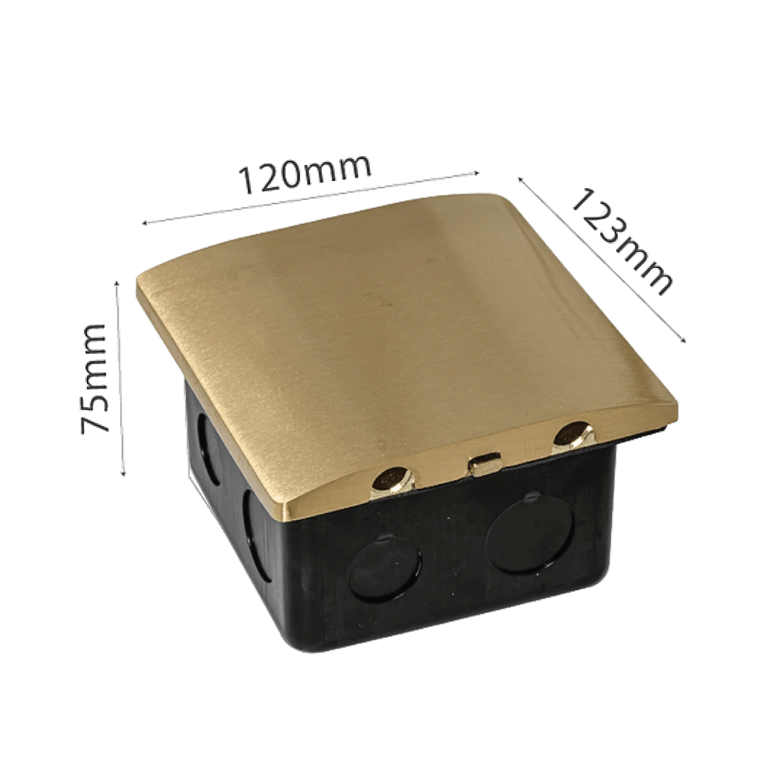Socket Floor Box (YD-55) – Recessed Aluminum Socket With Single Switch, IP44