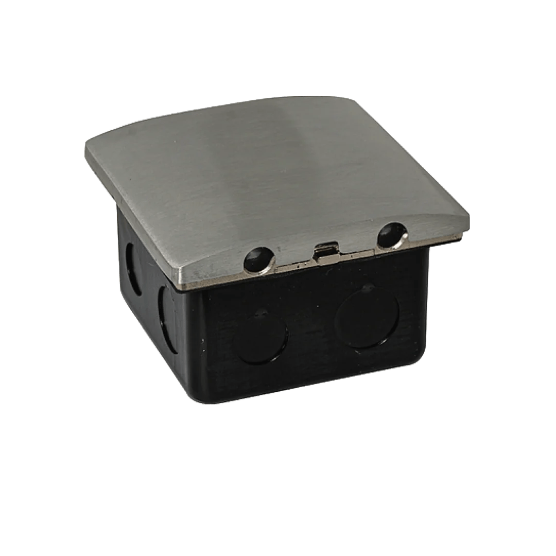 Socket Floor Box (YD-55) – Recessed Aluminum Socket With Single Switch, IP44