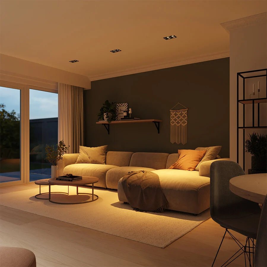 SPOT LIGHT FRAME Square 14cm (BA307-SQ) – Anti-Glare – AR111 Base – Elegant Indoor Lighting