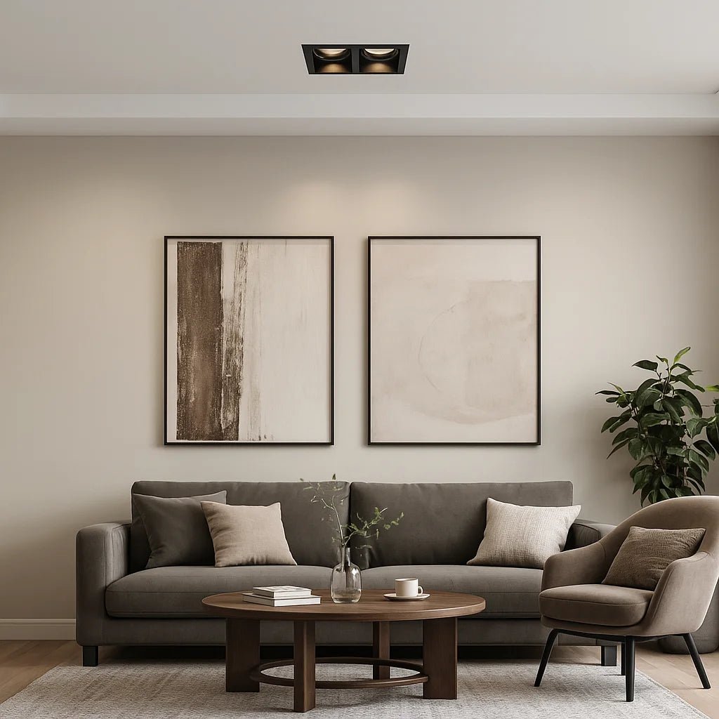 SPOT LIGHT FRAME Square 14cm (BA307-SQ) – Anti-Glare – AR111 Base – Elegant Indoor Lighting