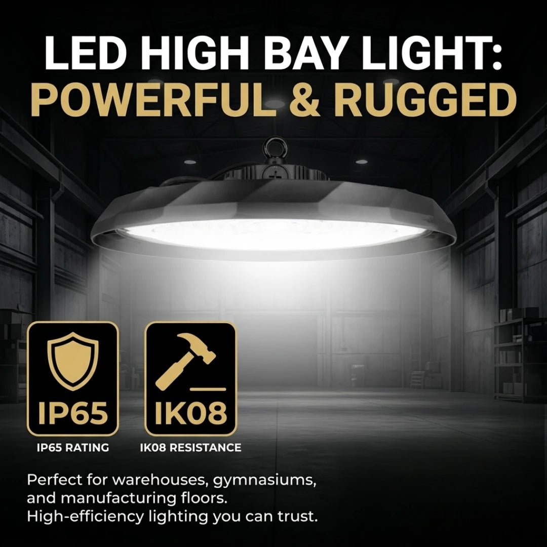 he UFO LED High Bay with selectable power 180W / 240W / 300W With Lumen Up to 40,500.
