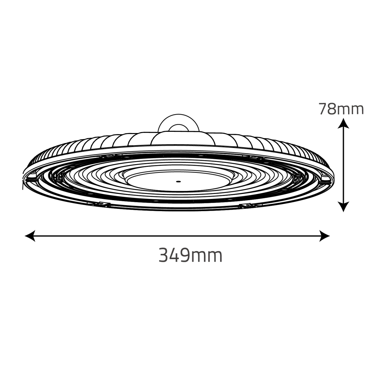 UFO LED High Bay Light 300W (WL-HB0300) - High Lumens - IP65 Waterproof - Ultralight