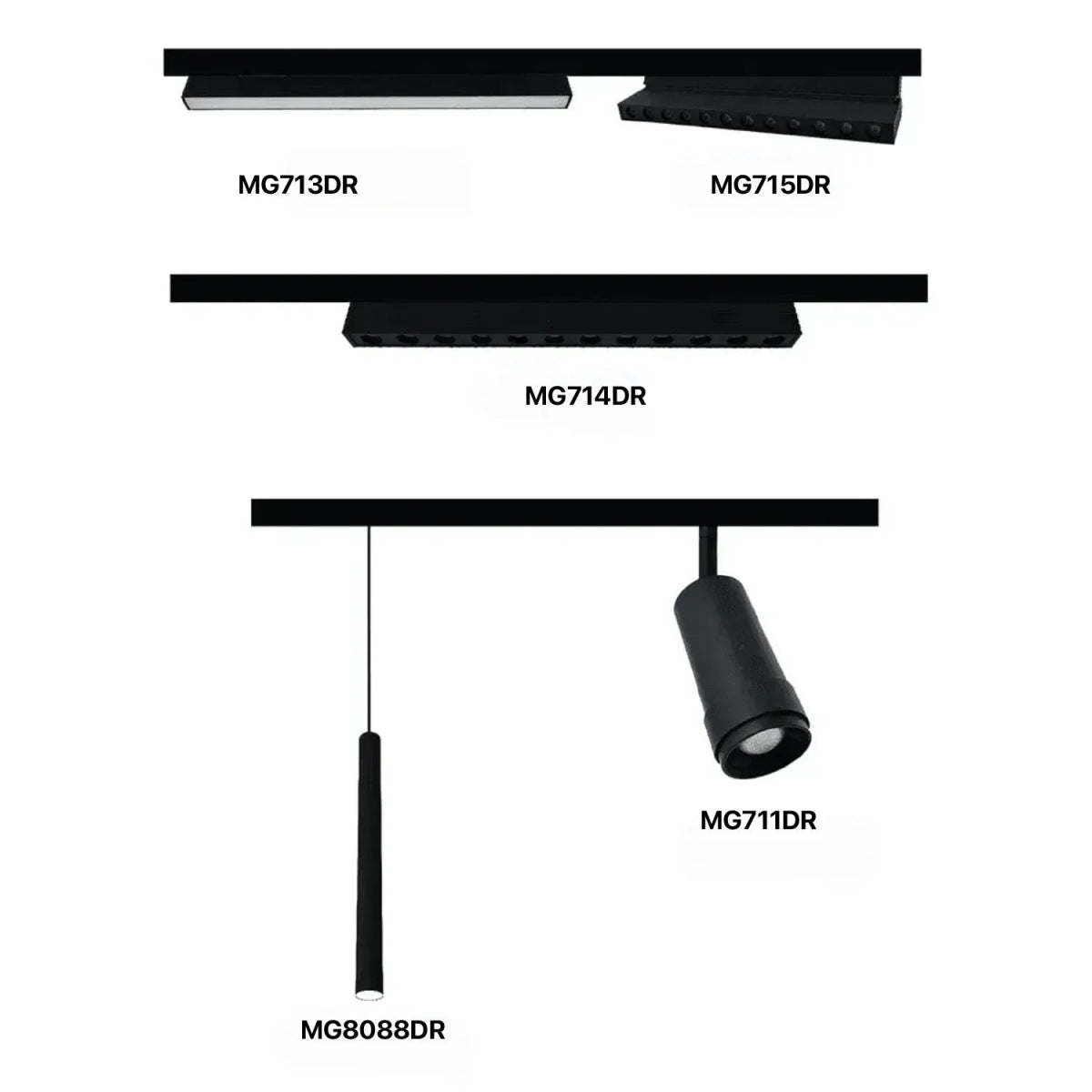 Ultra Light 11mm Magnetic Track Lighting System | Sleek & Flexible LED Design (BM-Family)