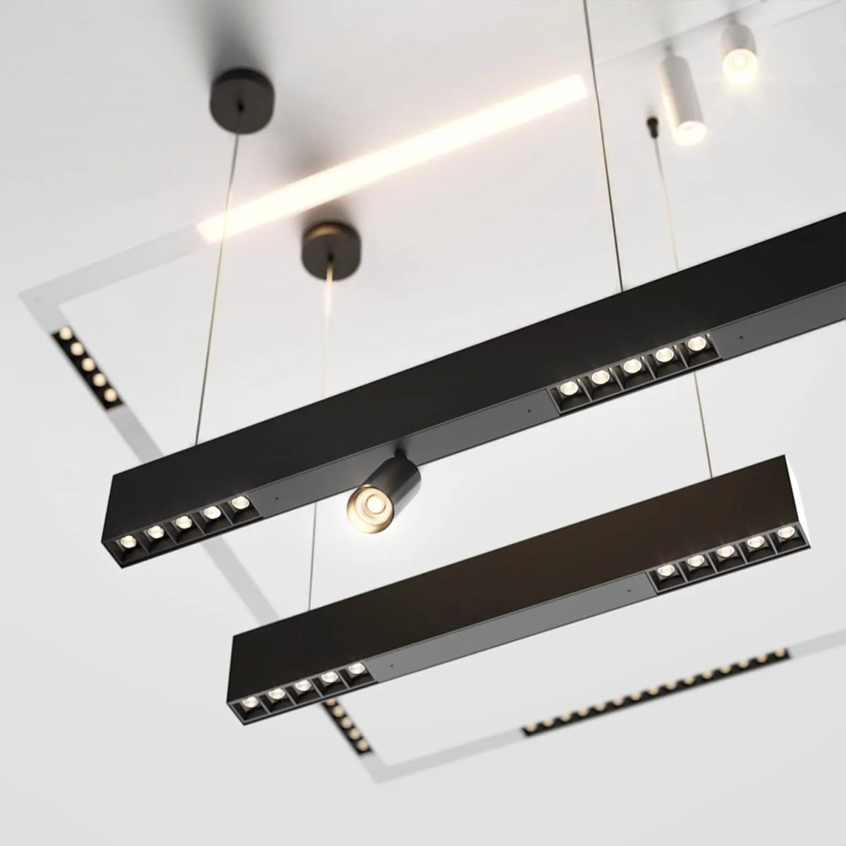 الترالايت مجموعة إنارة سكة مغناطيسية 11مم 24V - درجة وضوح اللون CRI>95 - قابل للتخفيت (BM-Family)