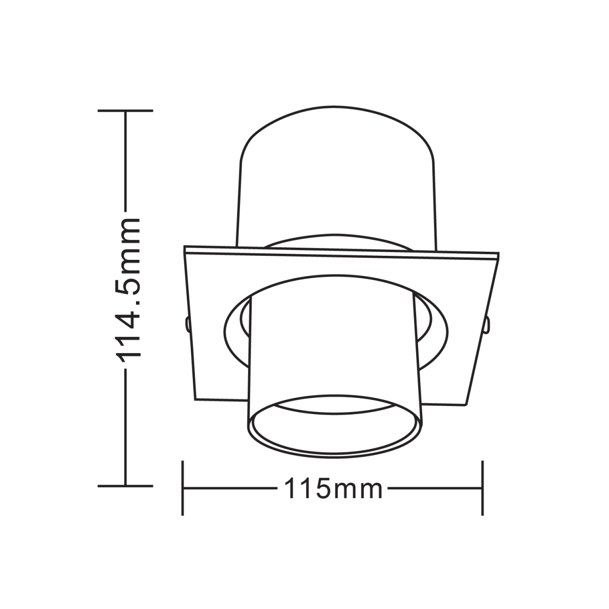 Ultra Light 360° LED Downlight for Modern Indoor Lighting (WL-DL6295SQ)
