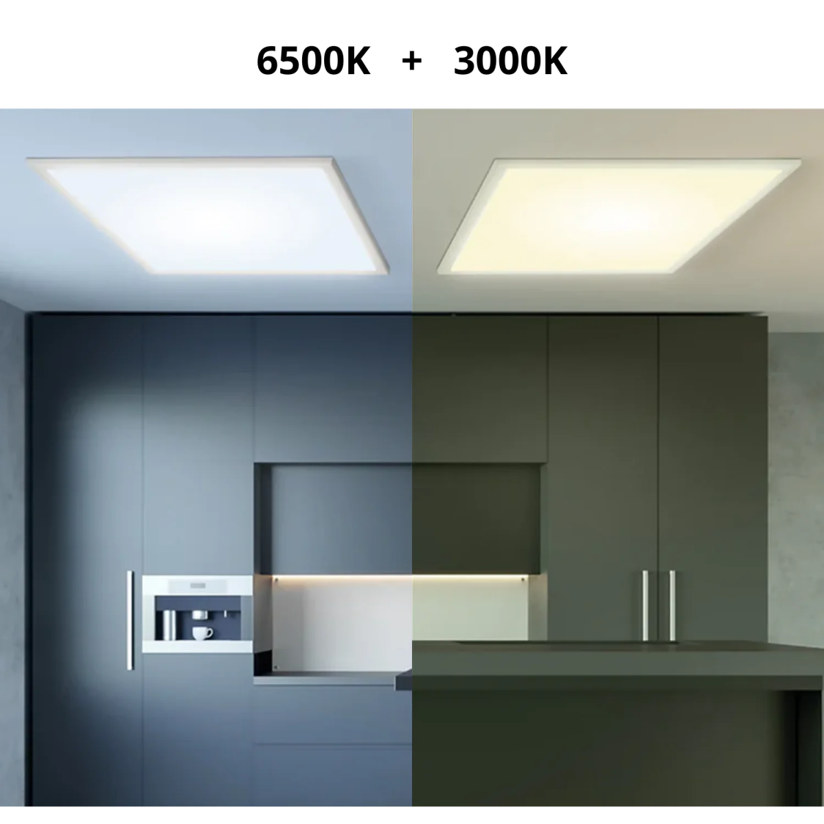 إنارة بانل ليد 60×60 من الترا لايت – 48 واط، إضاءة سقفية 3000K و6500K (RDMB48W)