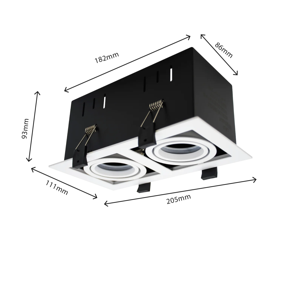 Ultra Light Adjustable Spot Light Frame - GU10 (BR6720)
