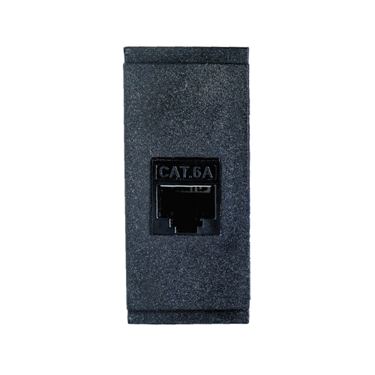 Ultra Light Cat 6A Socket - With Cable Cat6 1.5M - For Desktop-Box (ZM-F12) - Ultralight