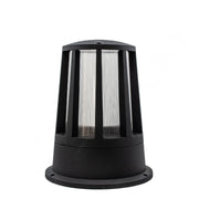Black outdoor lamp on a white background