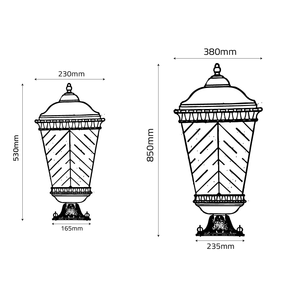 Ultra Light Copper Outdoor Light (3211 Family) | Elegant IP44 Exterior Lighting