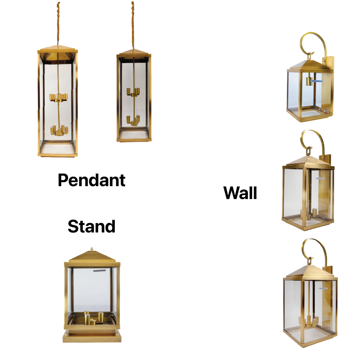 إنارة خارجية نحاسية من الترا لايت (3445 FAMILY) | إضاءة خارجية فاخرة IP44