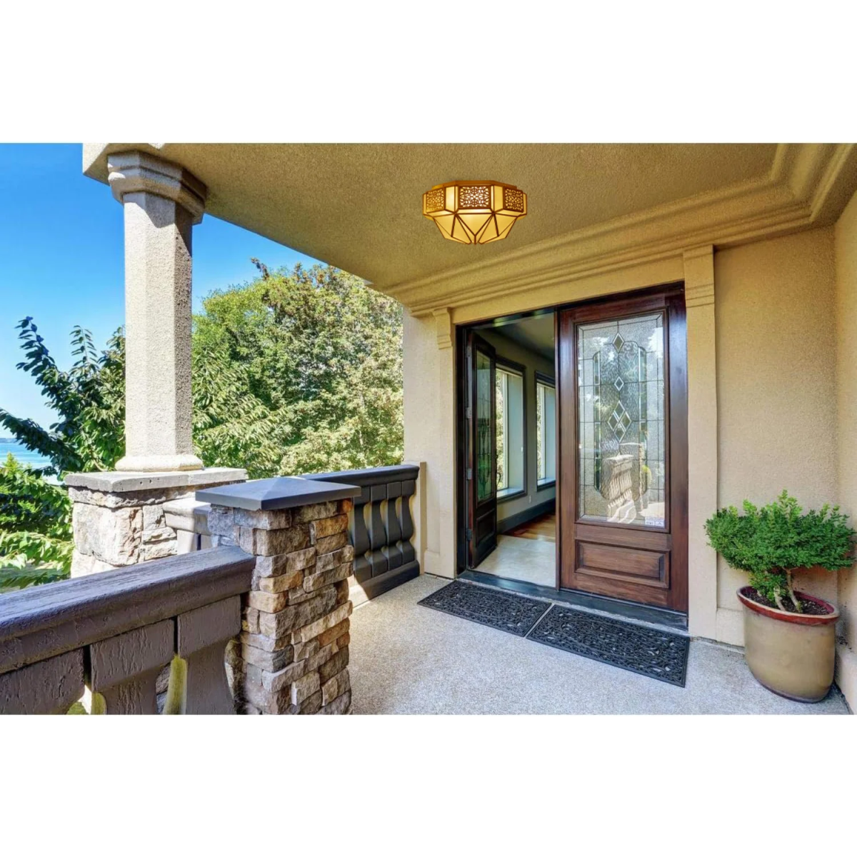 Ultra Light E27 Copper Surface Mounted Light – Arabic Luxury (X02)