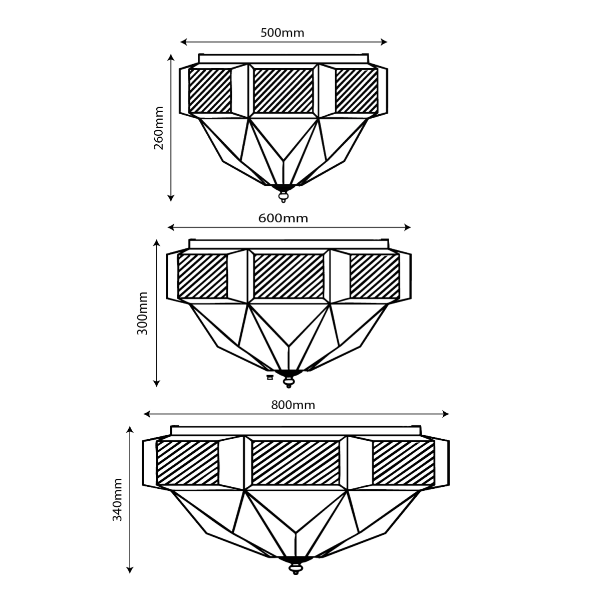 Ultra Light E27 Copper Surface Mounted Light – Arabic Luxury (X02)