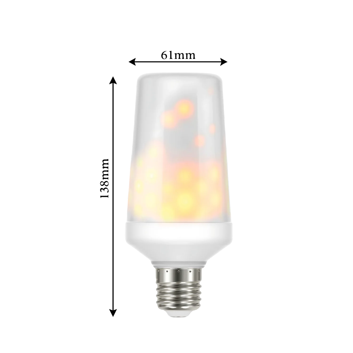 Ultra Light Flaming LED Bulb E27 1W (UTLTF300) – Decorative Fireplace Light