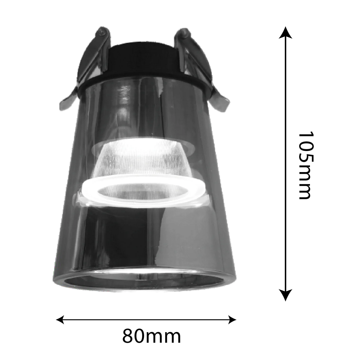 Ultra Light LED Downlight (BR4066) – 10W Glass Housing with OSRAM Chips