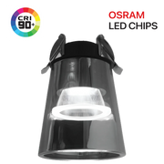 Ultra Light LED Downlight (BR4066) – 10W Glass Housing with OSRAM Chips