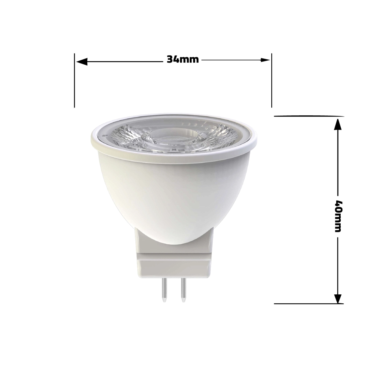 Ultra Light LED MR11 Bulb 2.3W - Compact Efficiency and Samsung LED Chip (UTL-9aM200SP)