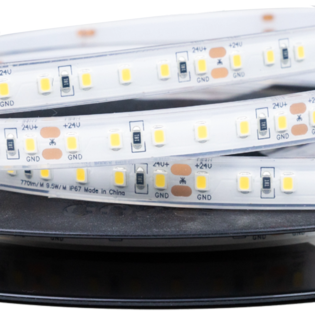 شريط إضاءة ليد مقاوم للماء  – إضاءة مرنة بسطوع عالي ومعيار حماية IP67
 (SMD2835-120P)