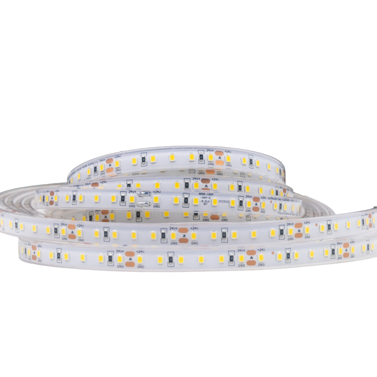 شريط إضاءة ليد مقاوم للماء  – إضاءة مرنة بسطوع عالي ومعيار حماية IP67
 (SMD2835-120P)