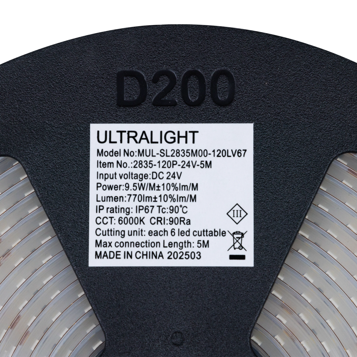 شريط إضاءة ليد مقاوم للماء  – إضاءة مرنة بسطوع عالي ومعيار حماية IP67
 (SMD2835-120P)