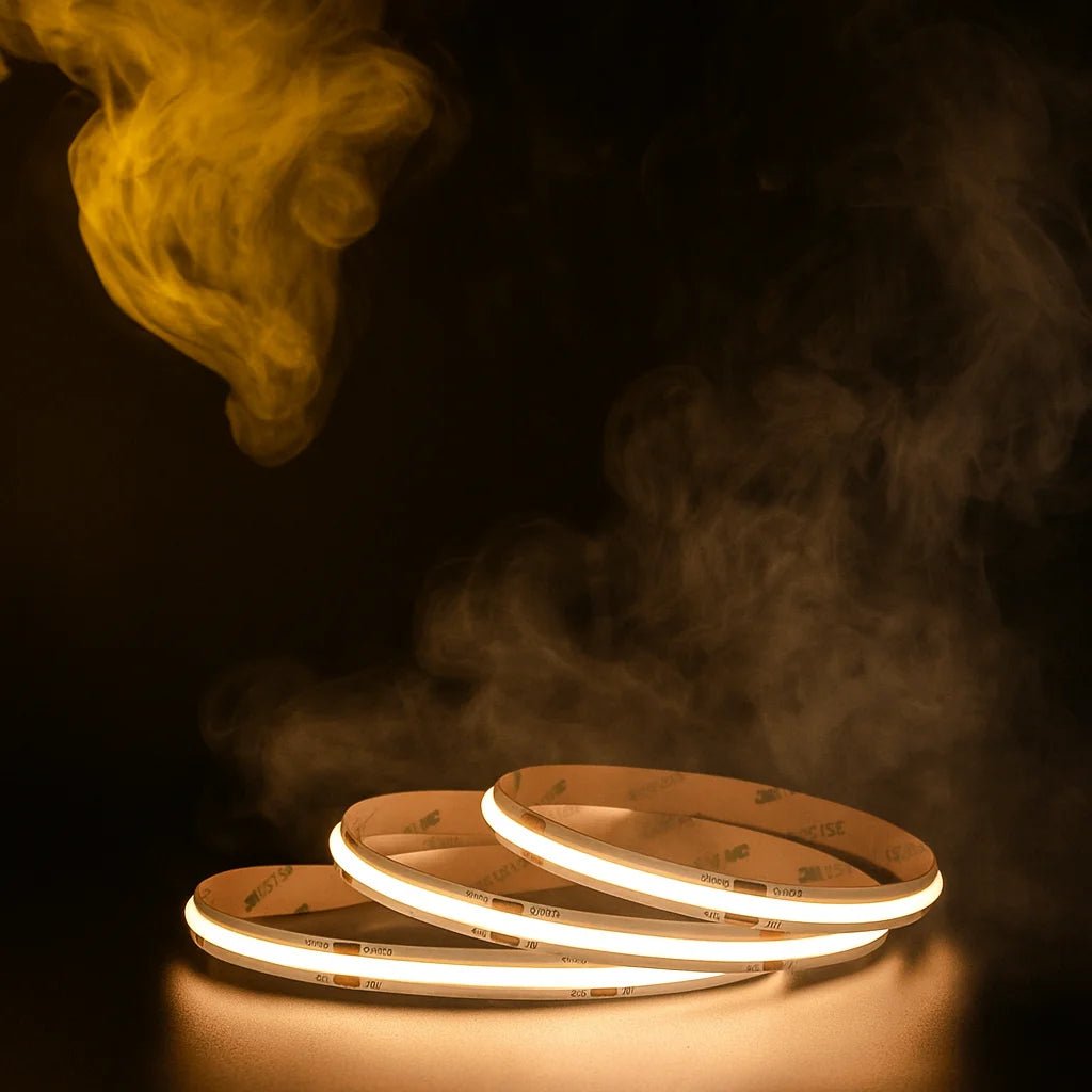 شريط ليد 5 متر COB مقاوم للماء IP65 من الترالايت – إضاءة احترافية خارجية (COB-480P)