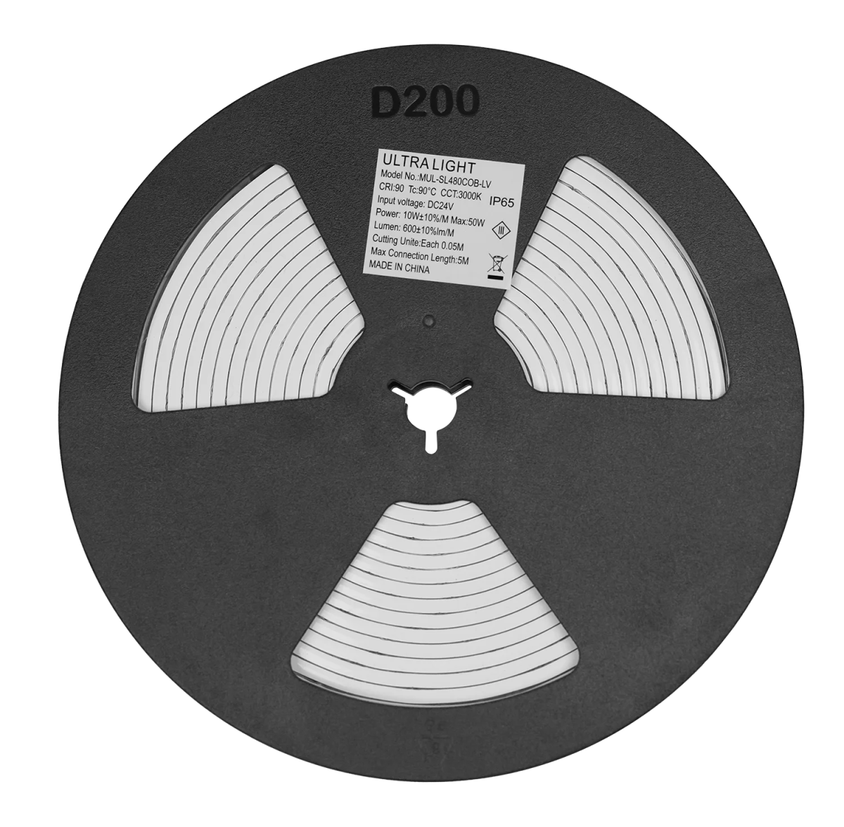 Ultra Light Waterproof COB LED Strip Light 10W/m - 5 Meter (COB-480P)