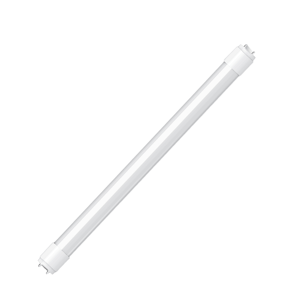 LED tube light on a transparent background