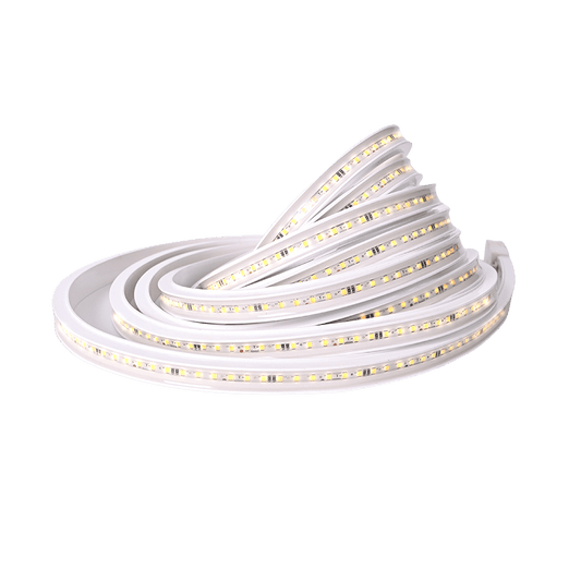 Roll of LED strip light on a transparent background