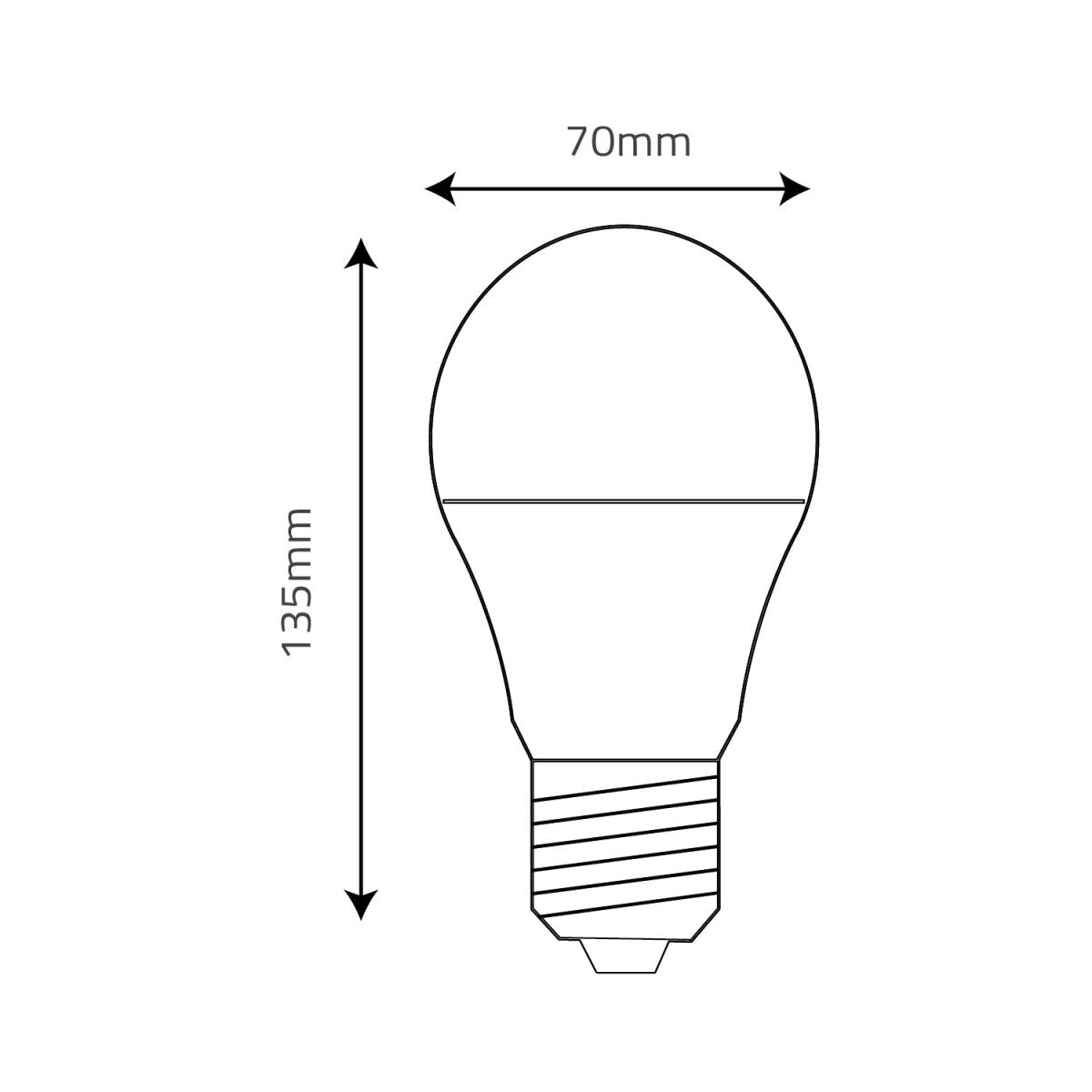 Ultralight 18W Bulb E27 Base (UTL-M18)