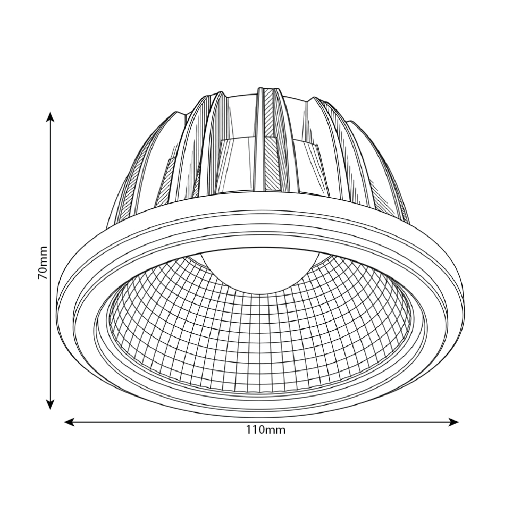 Ultralight 27W AR111 Base LED Bulb (WL-AR11130)