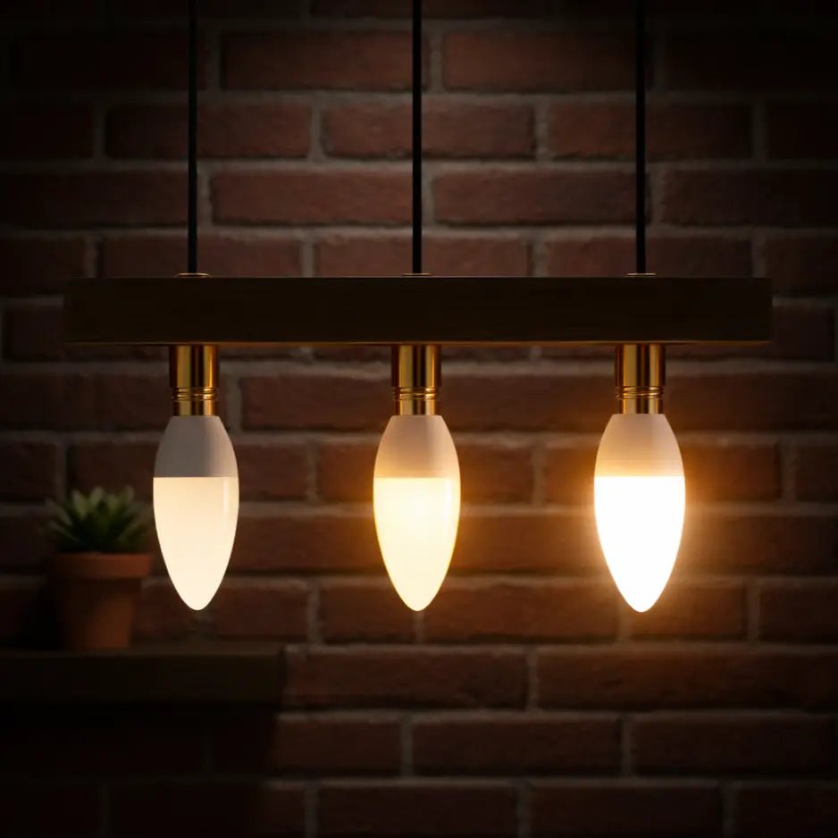 3-step dimming indicator with %100, %40, and %15 labels