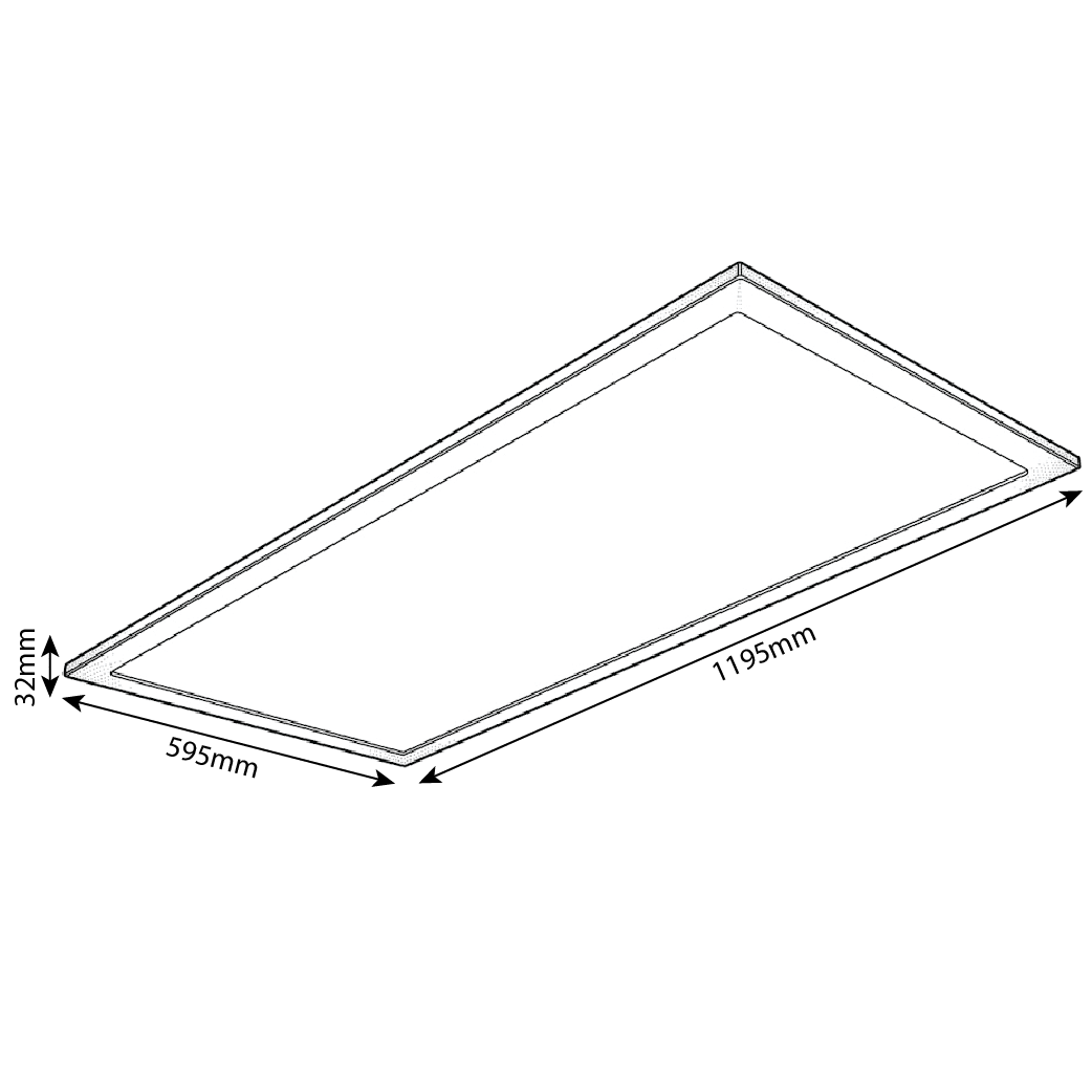 Ultralight 60W Panel Light 120×60 - Indoor LED Lighting (UTL-RB60)