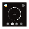 Control panel with a circular dial displaying 40% and buttons labeled Z1, Z2, Z3, and ALL on a black background.