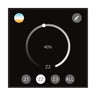 Control panel with a circular dial displaying 40% and buttons labeled Z1, Z2, Z3, and ALL on a black background.
