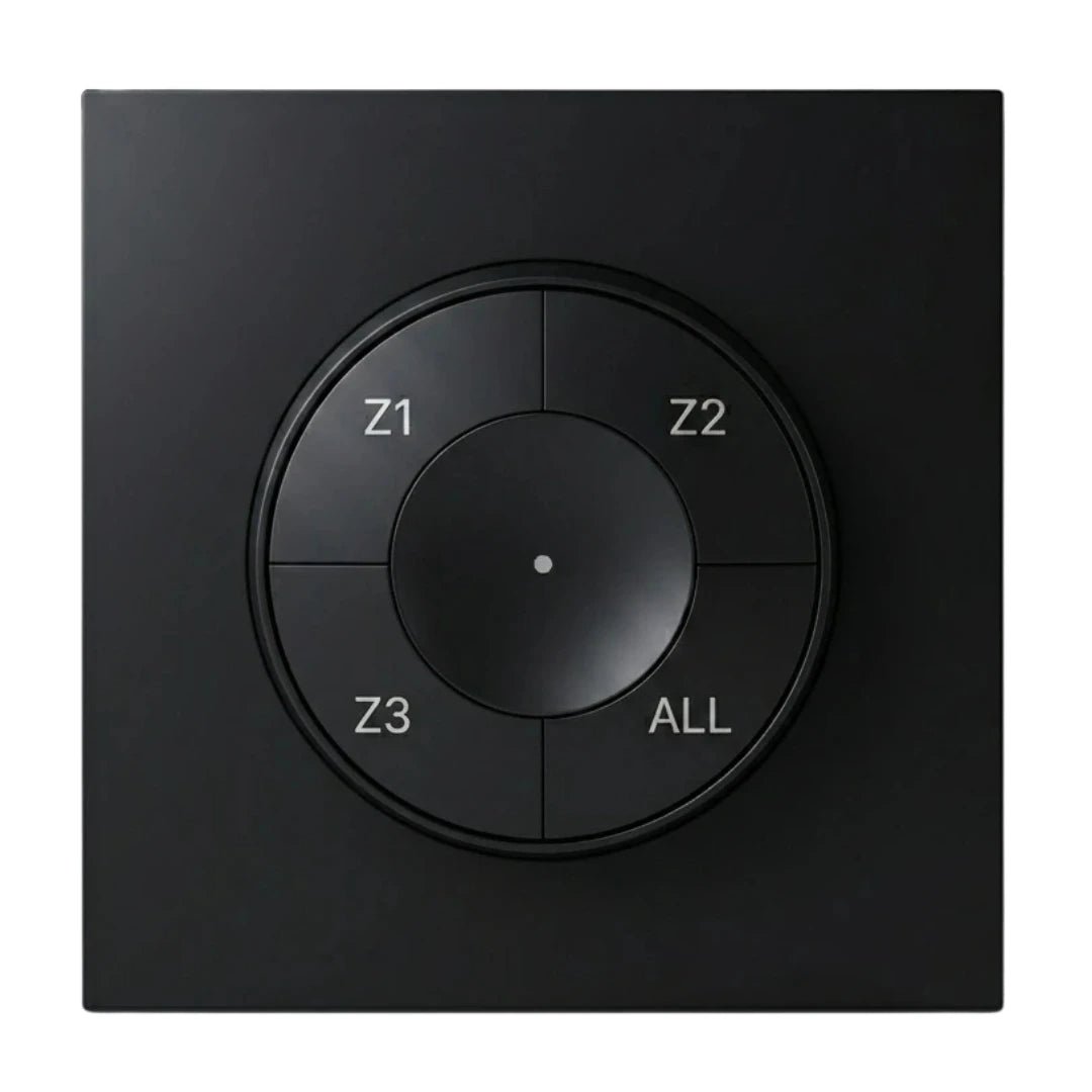 A-Z Smart Switch offers wireless lighting control via RF 2.4G, supporting 3 independent zones + master controller.