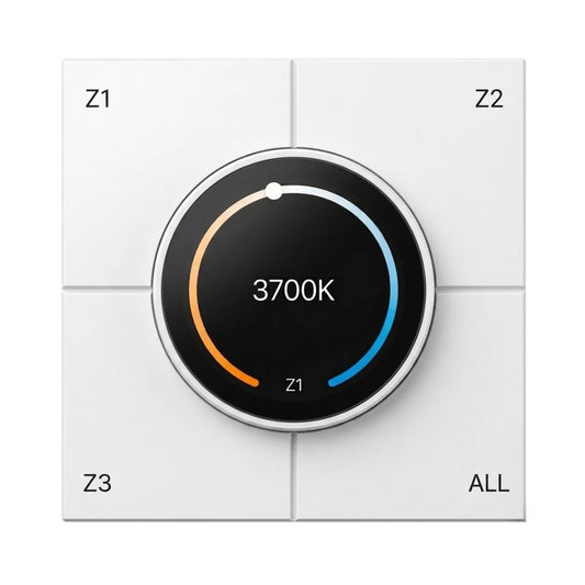 مفتاح الذكي مع شاشة تحكم لنظام الإنارة الذكية من الترالايت (UL-AZ1002-LCD-PB)
