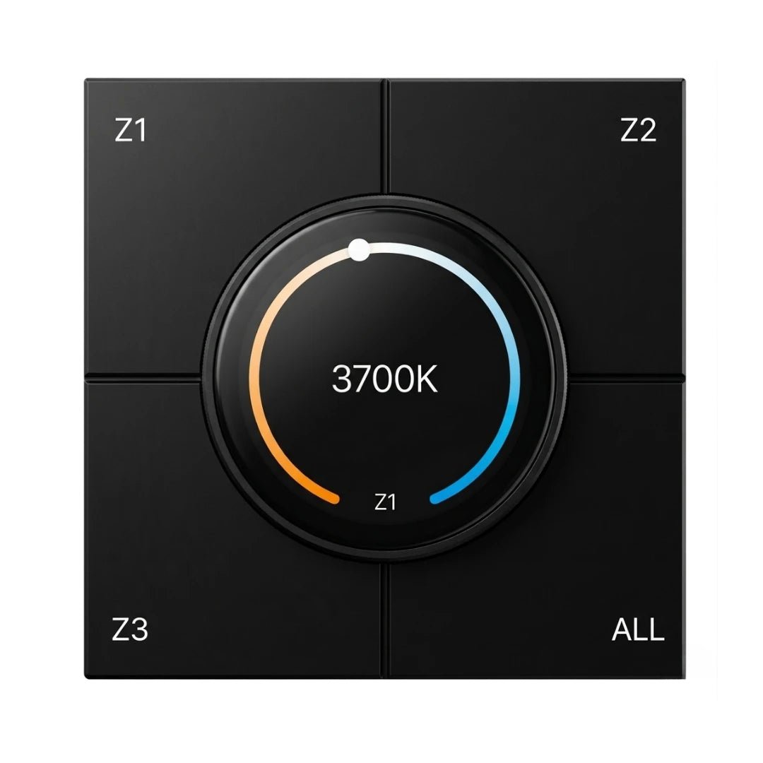 Ultralight A-Z Smart Switch with Screen for Modern Smart Lighting (UL-AZ1002-LCD-PB)