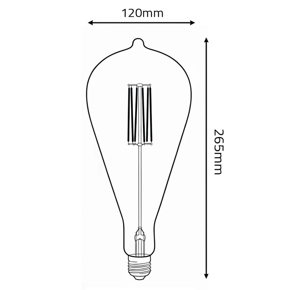 Ultralight A120 Decorative Bulb E27 Base (A120)