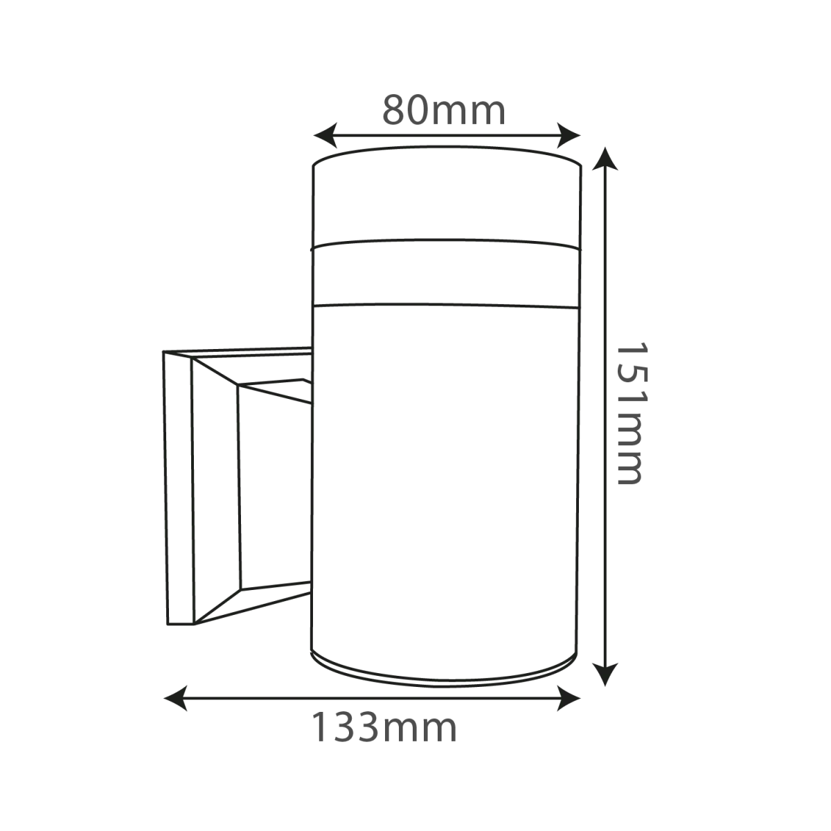 إطار إنارة جدارية من جهة واحدة من الألومنيوم الترالايت (YJ2180-1)