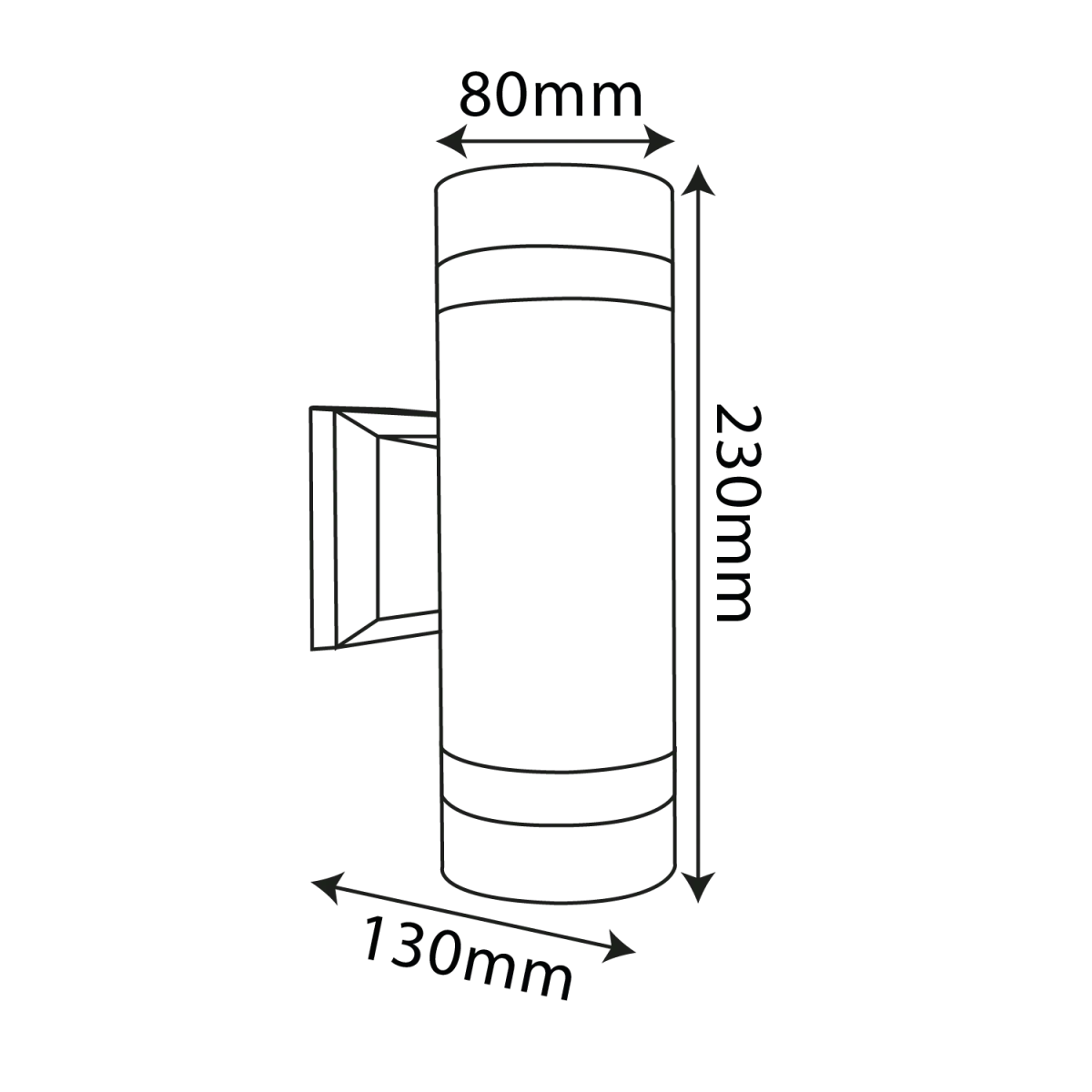 إطار إنارة جدارية من جهتين من الألومنيوم الترالايت (YJ2180-2)