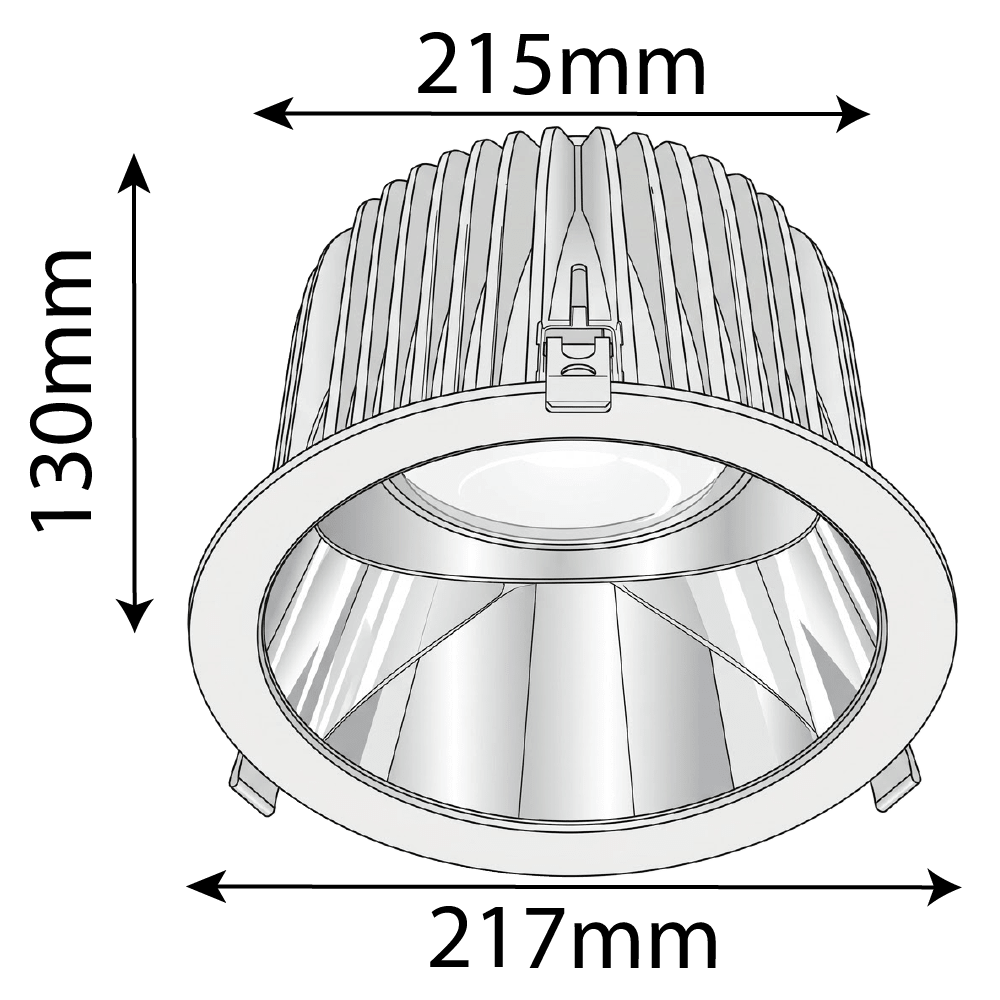 Ultralight Anti-Glare Recessed LED Downlight - Energy-Efficient Lighting (BR6228)