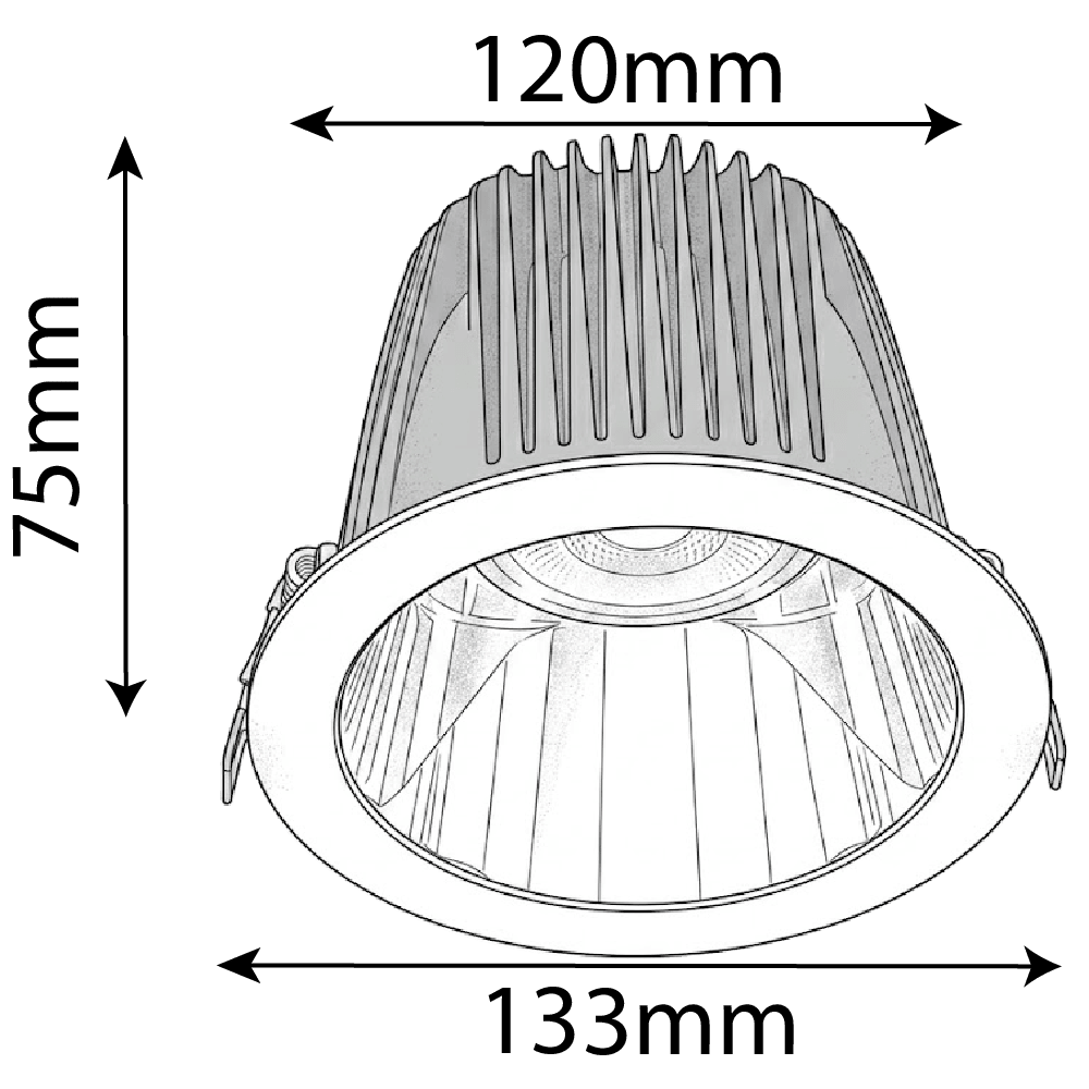 Ultralight Anti-Glare Recessed LED Downlight - Energy-Efficient Lighting (BR6228)