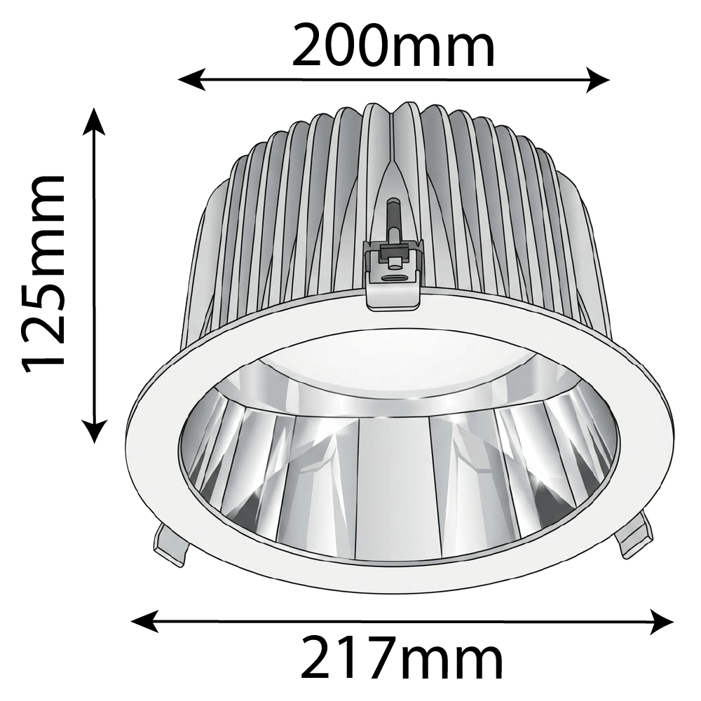 Ultralight Anti-Glare Recessed LED Downlight - Energy-Efficient Lighting (BR6228)