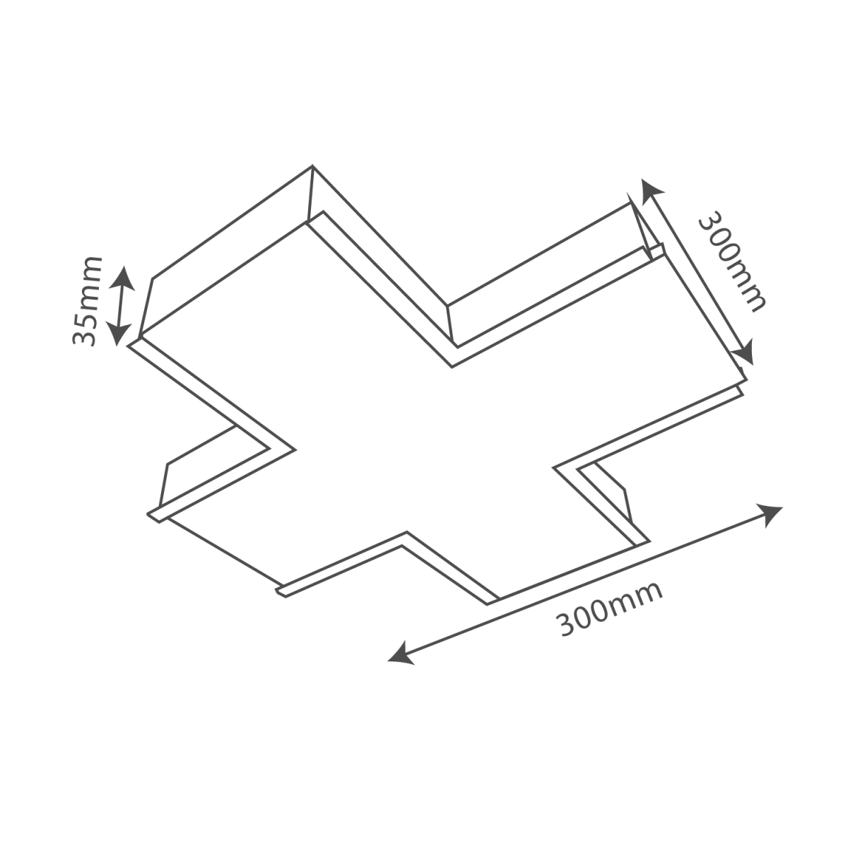 الترا لايت إنارة خطية داخل الجدار لون اسود قابلة للتوصيل (BR6075B)