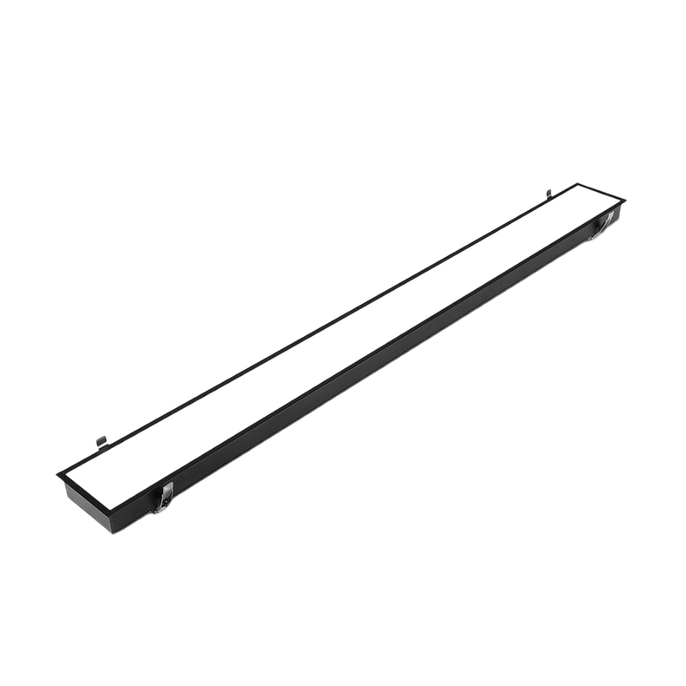 Long rectangular black object on a transparent background