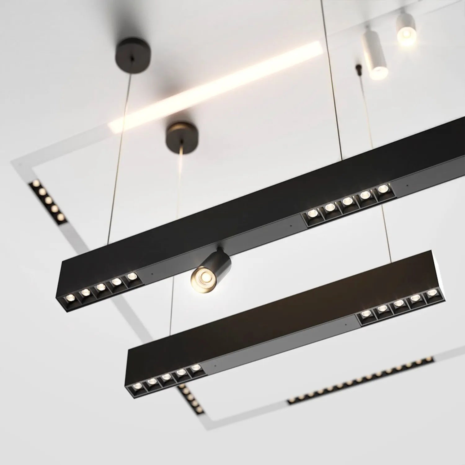 الترالايت مجموعة إنارة سكة مغناطيسية 11مم 24V - درجة وضوح اللون CRI>95 - قابل للتخفيت (BM-Family)